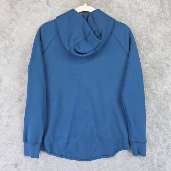 Nike Fleece Hoodie Jacket Womens Small Blue Full Zip Pockets Swoosh 930757-474 - Picture 7 of 12